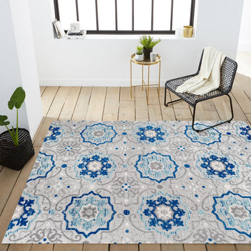 Mediterranean Medallion Indoor/outdoor Area Rug